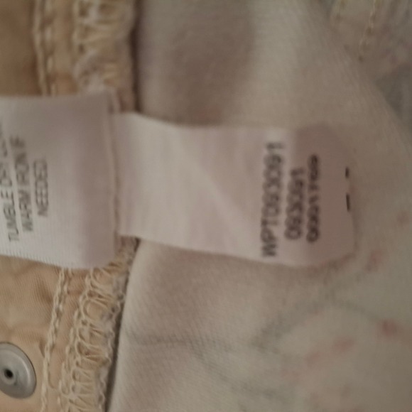 J Jill Authentic‎ Fit Slim Ankle Pants Womens Size 18 Floral Cotton Blend - Picture 7 of 10